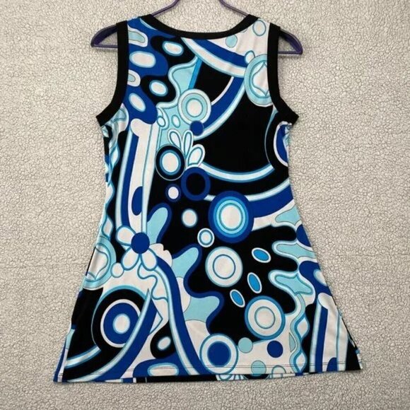 Ripe Maternity Tank Top Womens Size Large Paisley Purple Black Front Pockets - Picture 10 of 10